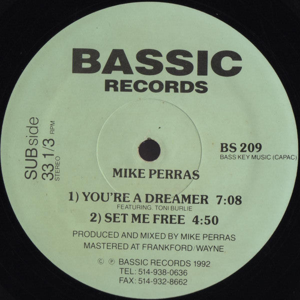 Mike Perras : You're A Dreamer (12", Tur)