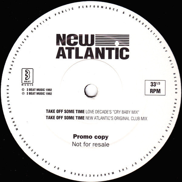 New Atlantic : Take Off Some Time (2x12", Promo)