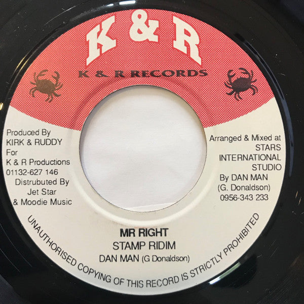 Dan P. & Anthony Campbell : Mr Right (7", Single)