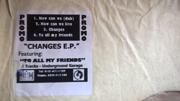 NNM Productions : Changes E.P. (12", EP, Promo, W/Lbl, Sta)