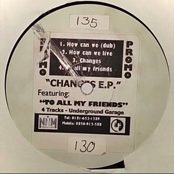 NNM Productions : Changes E.P. (12", EP, Promo, W/Lbl, Sta)