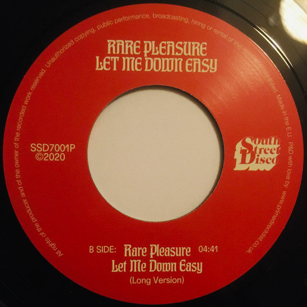 Rare Pleasure : Let Me Down Easy (7", RSD, RE)