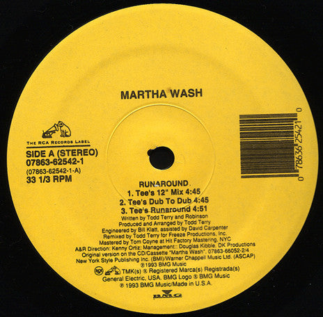 Martha Wash : Runaround (12")
