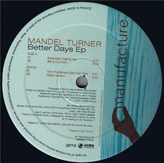 Mandel Turner : Better Days EP (12", EP)