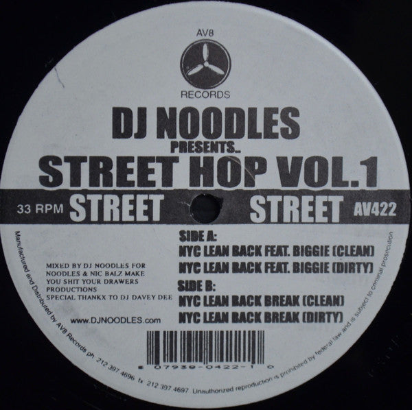 DJ Noodles : Street Hop Vol.1 (12")