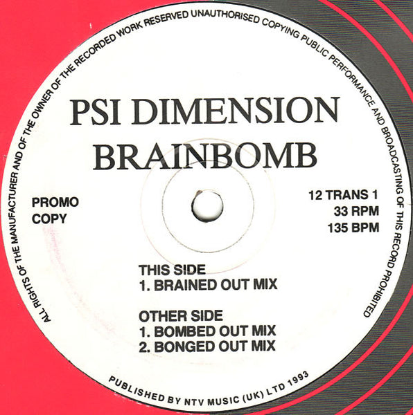 Psi Dimension : Brainbomb (12", Promo)