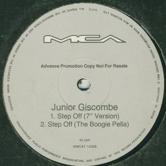 Norman Giscombe Jr. : Step Off (12", Promo)