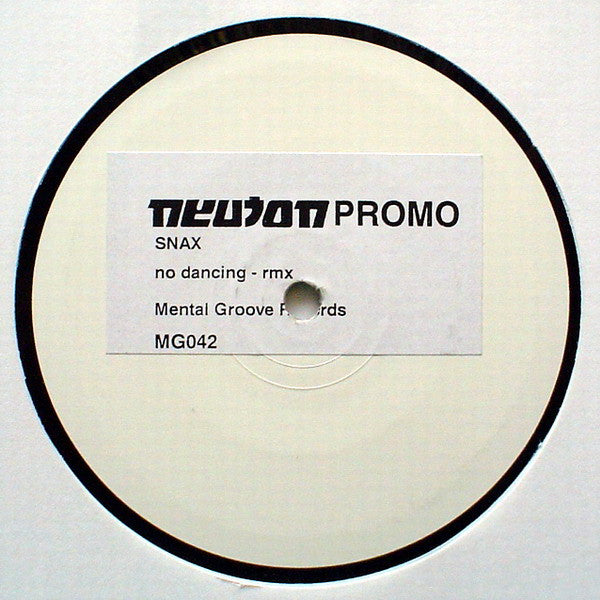 Snax : No Dancing (Remixed) (12", Promo, W/Lbl)