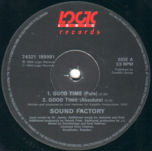 SoundFactory : Good Time (12")