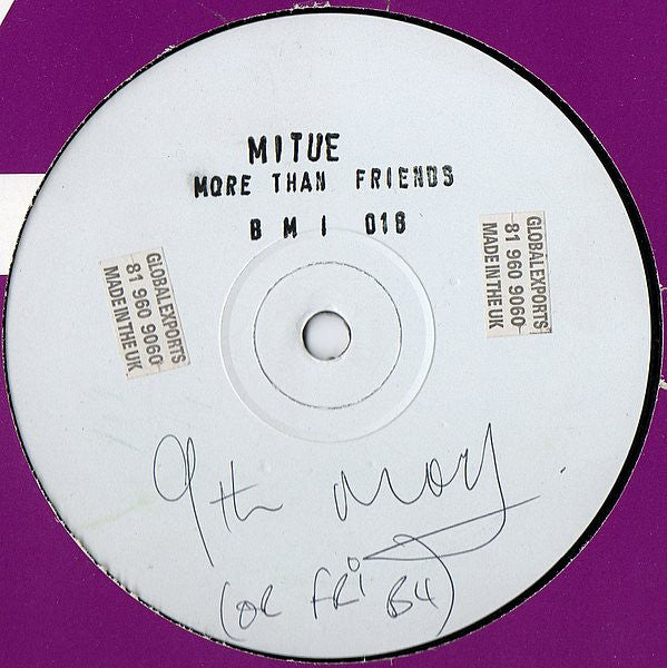 Mi Tue : More Than Friends (12", W/Lbl)