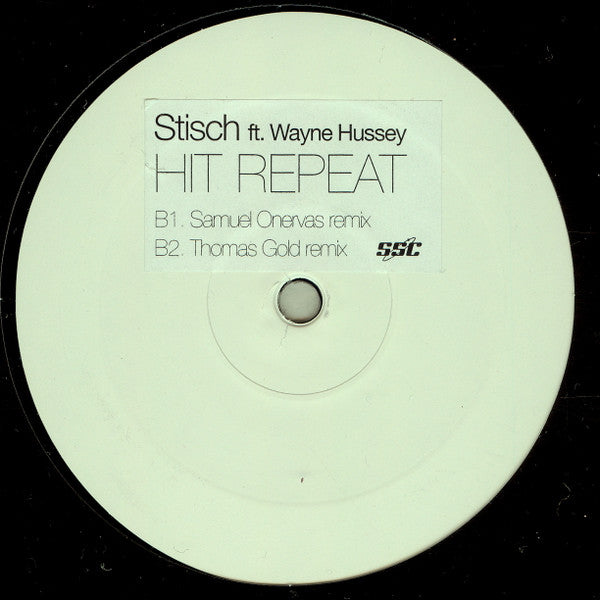 Stisch ft. Wayne Hussey : Hit Repeat (12", W/Lbl)