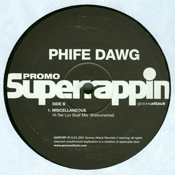 Phife Dawg : Miscellaneous (Hi-Tek Luv Boat Mix) (12", Promo)