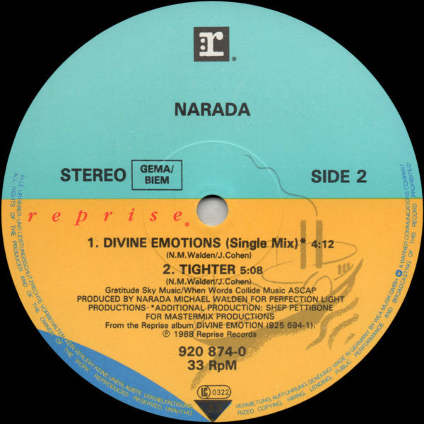Narada* : Divine Emotions (12")