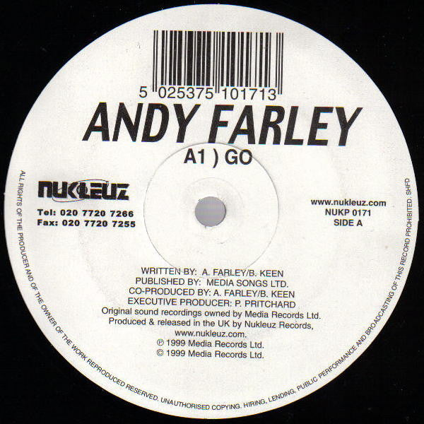 Andy Farley : Go / Sassy Bo Bo (12")