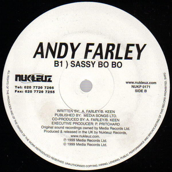 Andy Farley : Go / Sassy Bo Bo (12")