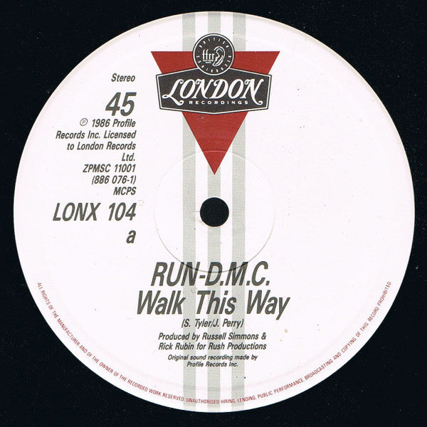 Run-DMC : Walk This Way (12", Single)