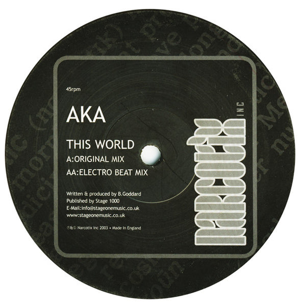 Aka (7) : This World (12")