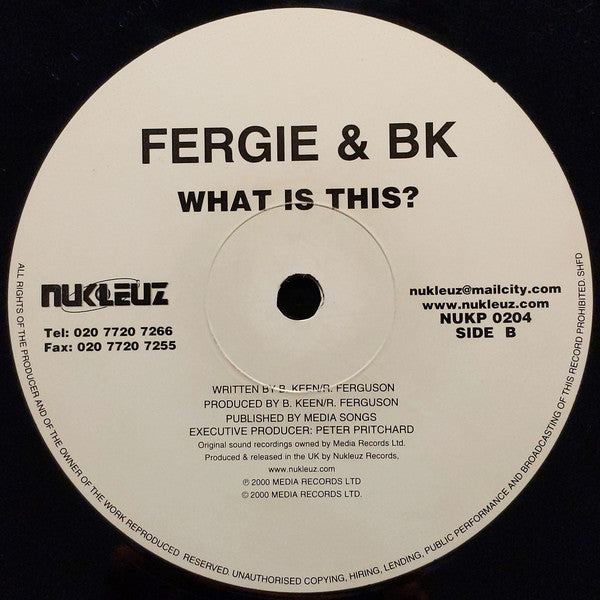 Fergie & BK : House Of Pain (12")