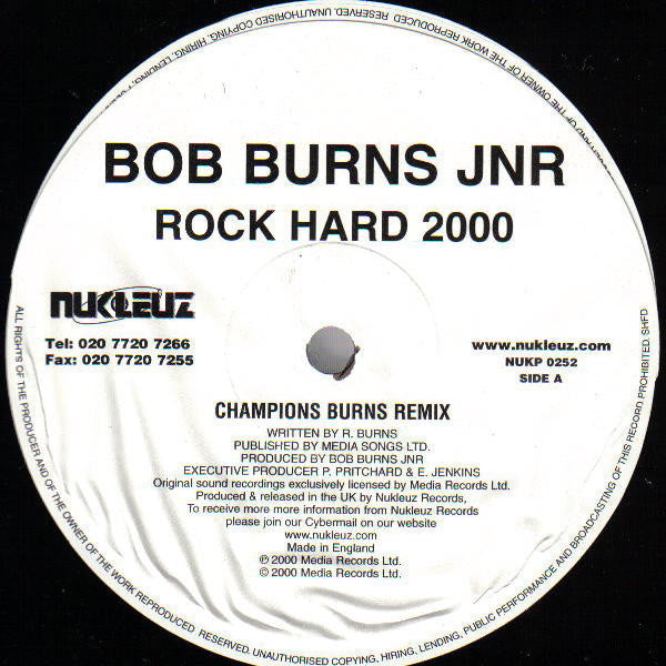 Robert Burns : Rock Hard 2000 (12")