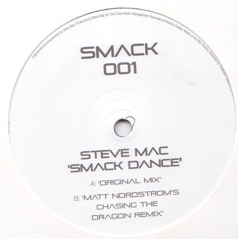 Steve Mac : Smack Dance (12")