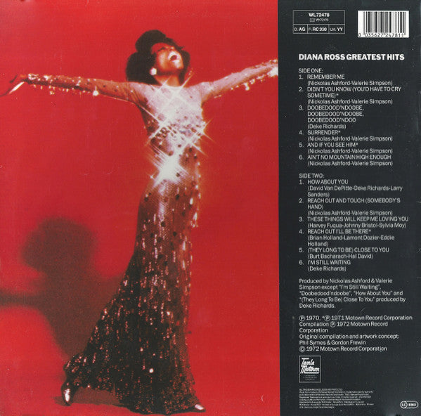 Diana Ross : Greatest Hits (LP, Comp, RE)