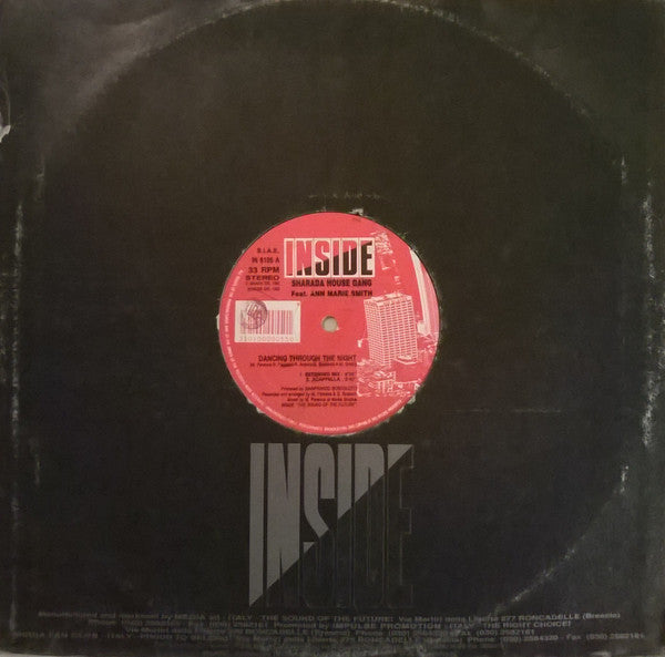 Sharada House Gang Feat. Ann Marie Smith* : Dancing Through The Night (12")