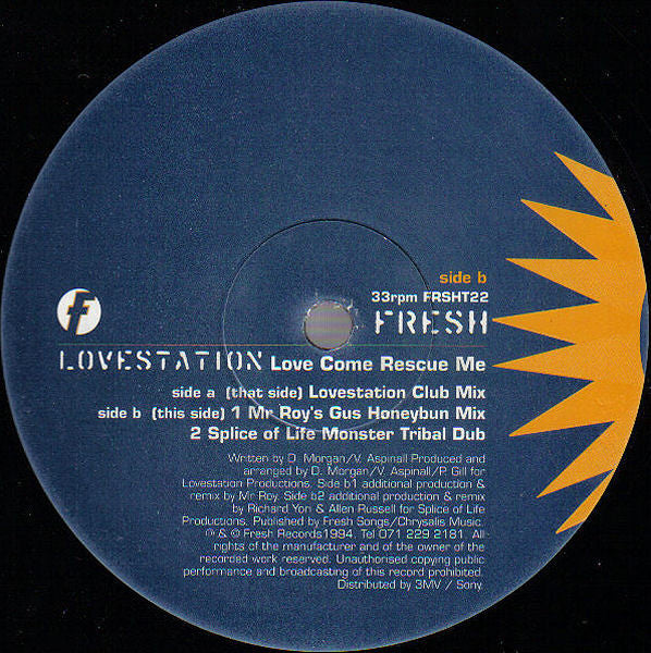 Lovestation : Love Come Rescue Me (2x12")