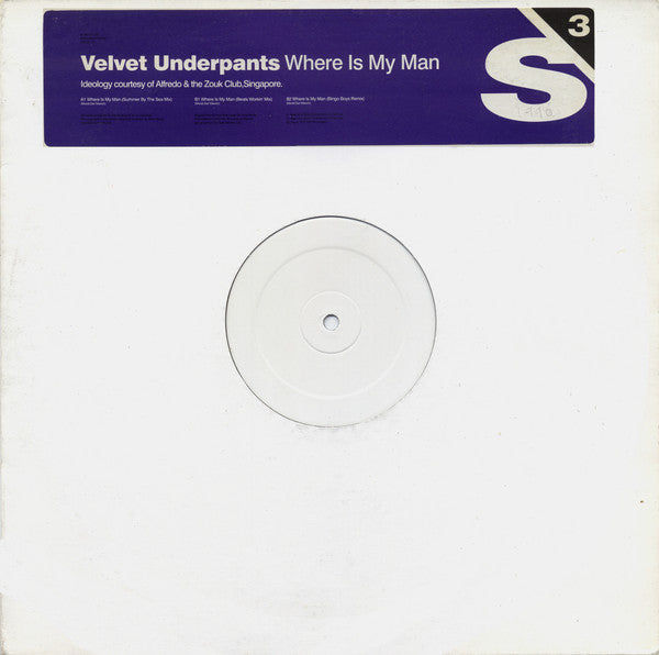 Velvet Underpants : Where Is My Man (12", Promo, W/Lbl)