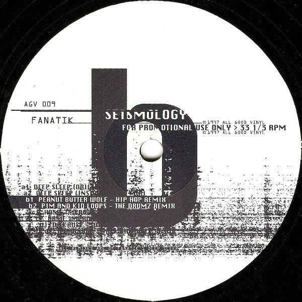 Fanatik : Seismology (2x12", Promo)