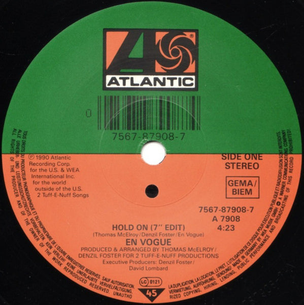 En Vogue : Hold On (Seven Inch Edit) (7", Single)