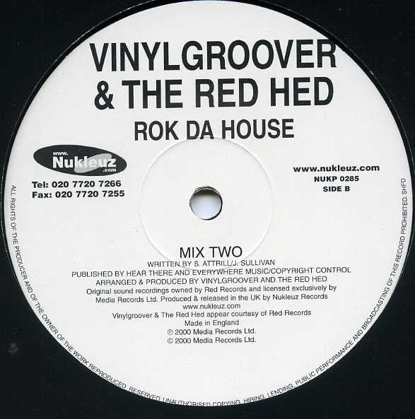 Vinylgroover & The Red Hed : Rok Da House (12", Single)