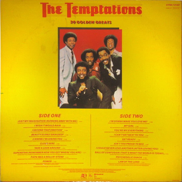 The Temptations : 20 Golden Greats (LP, Comp, Bla)