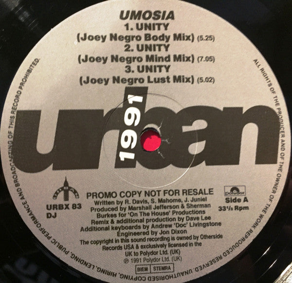 Umosia : Unity (12", Promo)