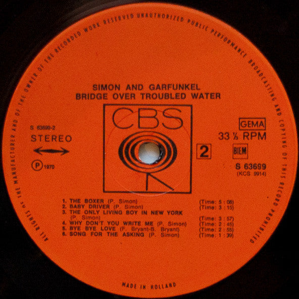 Simon And Garfunkel* : Bridge Over Troubled Water (LP, Album)