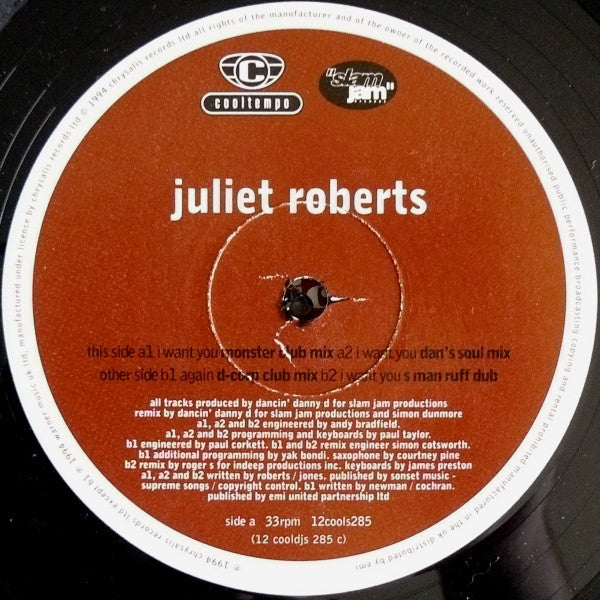 Juliet Roberts : Again / I Want You (12", Single, [1/)