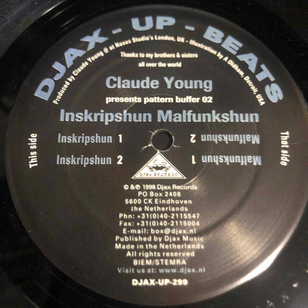 Claude Young : Pattern Buffer 02: Inskripshun Malfunkshun (12")