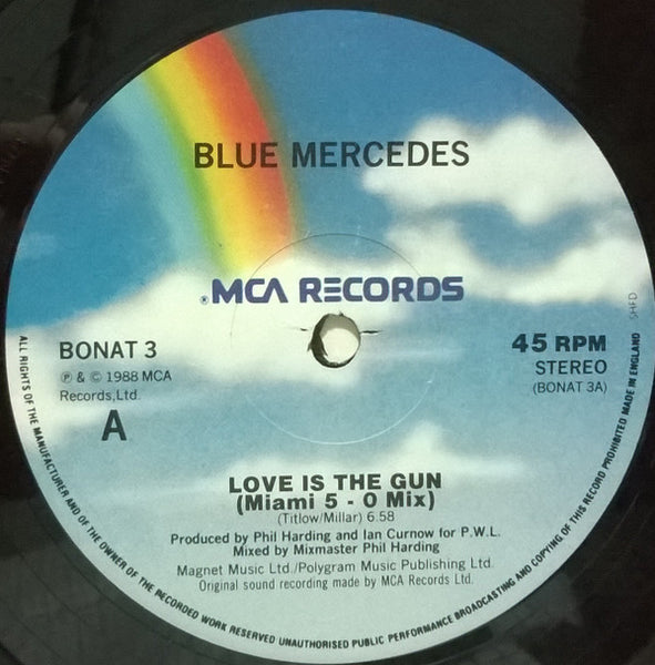 Blue Mercedes : Love Is The Gun (12")