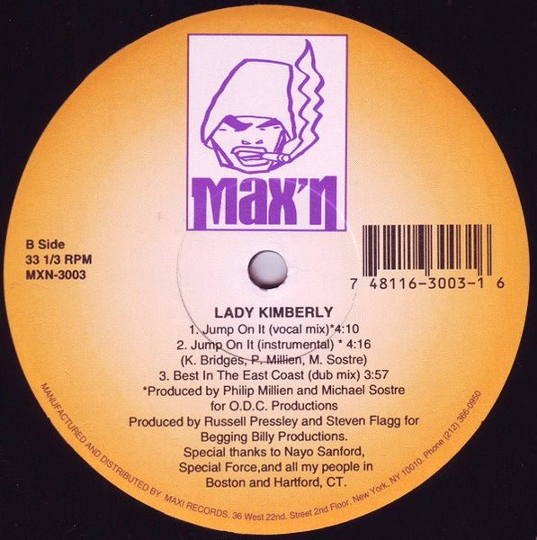 Lady Kimberly : Best In The East Coast / Jump On It (12")