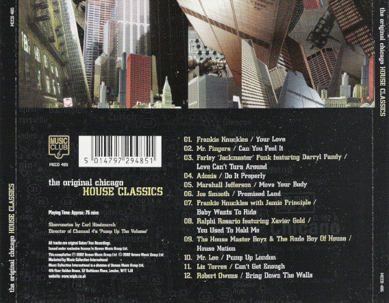 Various : The Original Chicago House Classics (CD, Comp)
