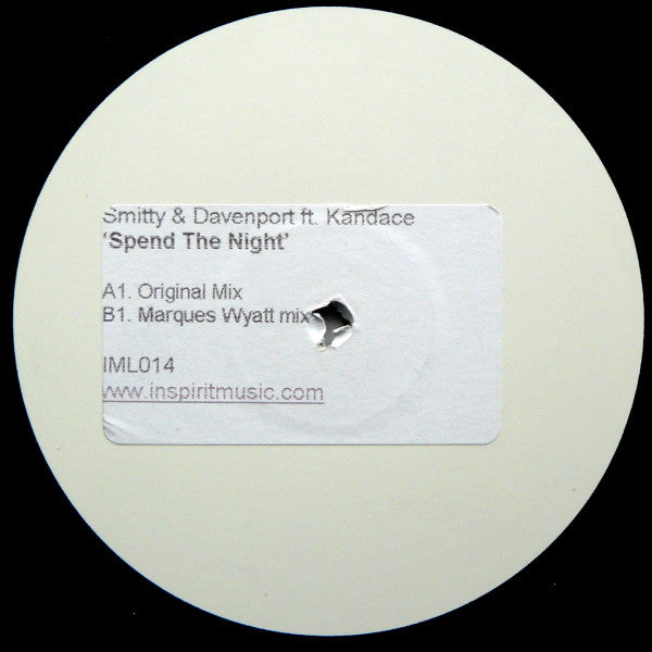 Smitty & Eric Davenport : Spend The Night (12", Promo, W/Lbl, Sti)