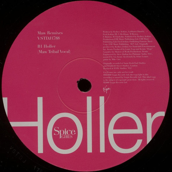 Spice Girls : Holler! (MAW Remixes) (2x12", Single, Promo)
