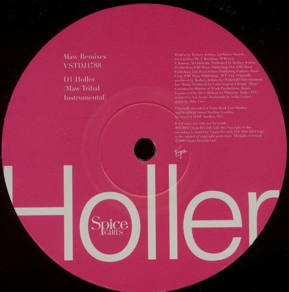 Spice Girls : Holler! (MAW Remixes) (2x12", Single, Promo)