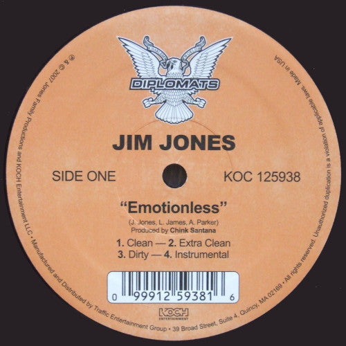 Jim Jones (2) : Emotionless / Weatherman (12")