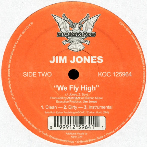 Jim Jones (2) : Reppin' Time / We Fly High (12")