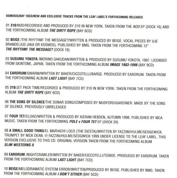 Various : Osmosis (CD, Comp)