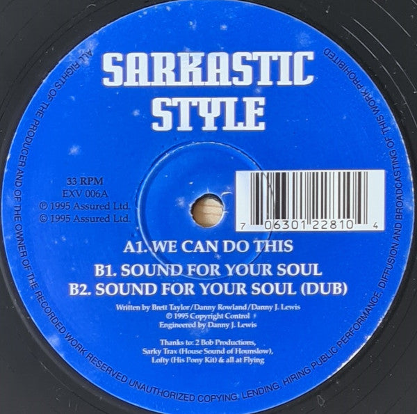 Sarkastic Style : We Can Do This (12")