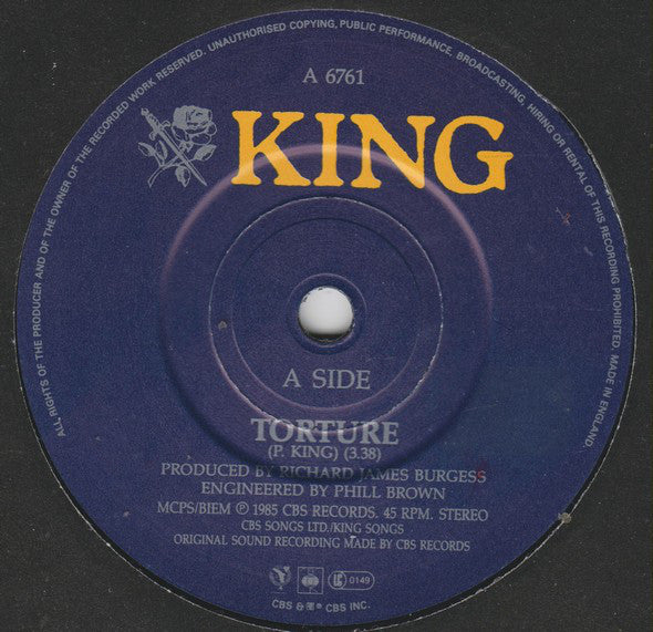 King : Torture (7", Single)