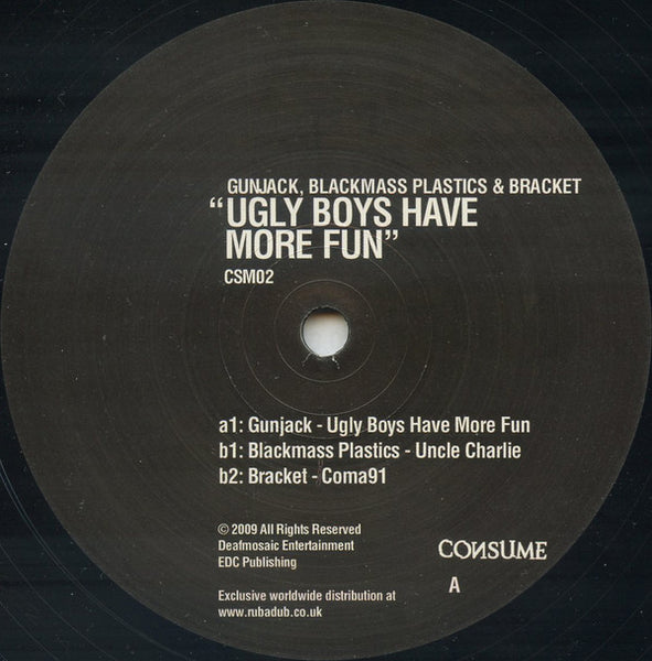 Gunjack, Blackmass Plastics & Bracket (2) : Ugly Boys Have More Fun (12")