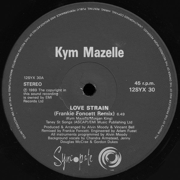 Kym Mazelle : Love Strain (Remix) (12")