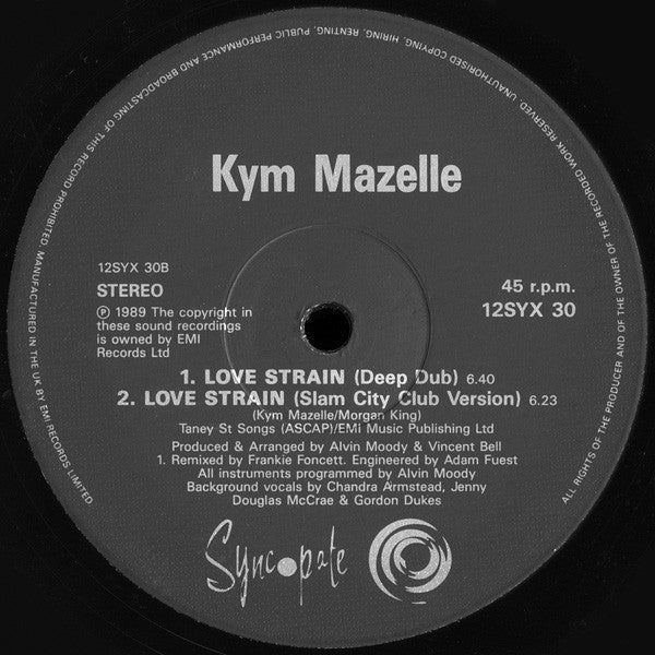 Kym Mazelle : Love Strain (Remix) (12")